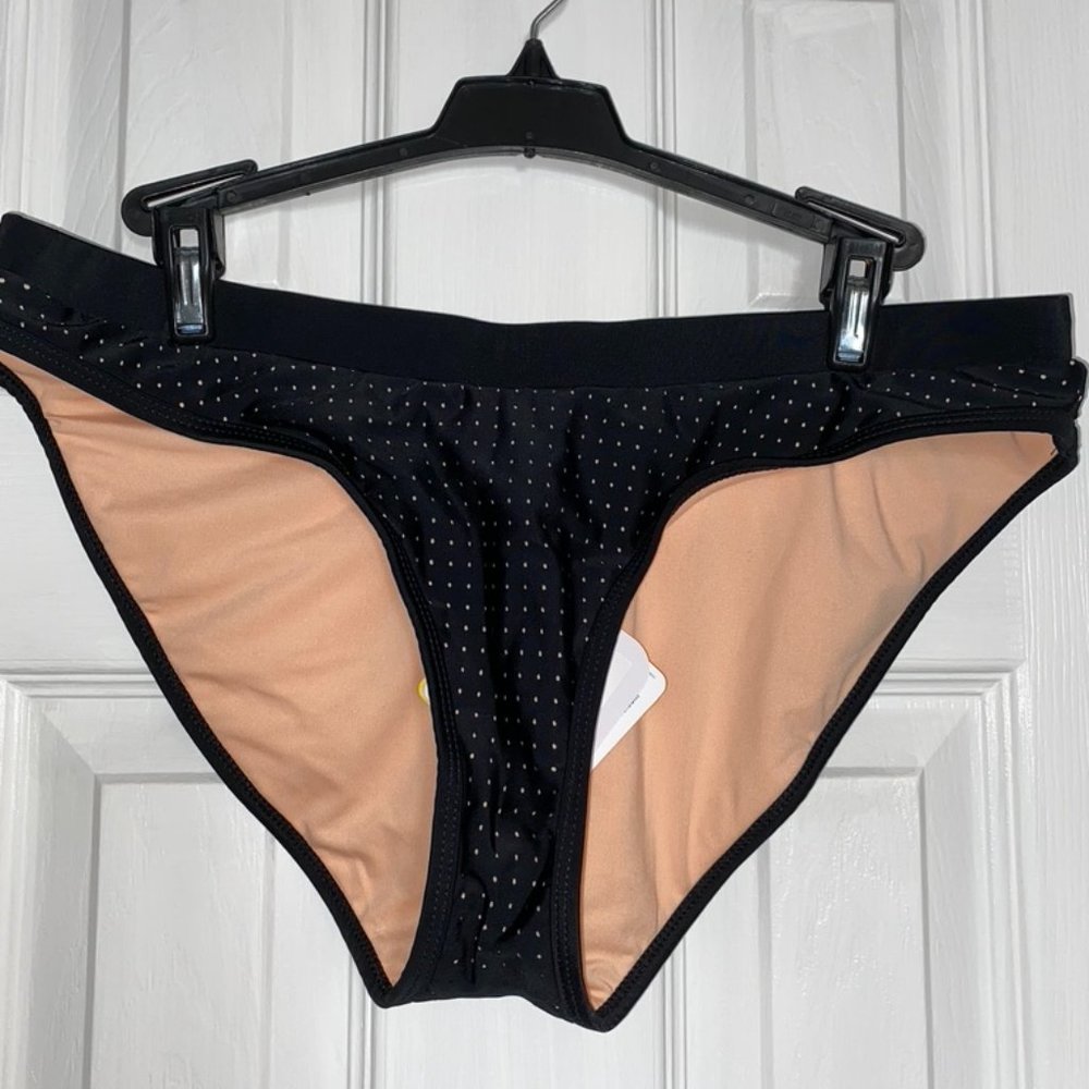 Fabletics black brief bikini bottom
